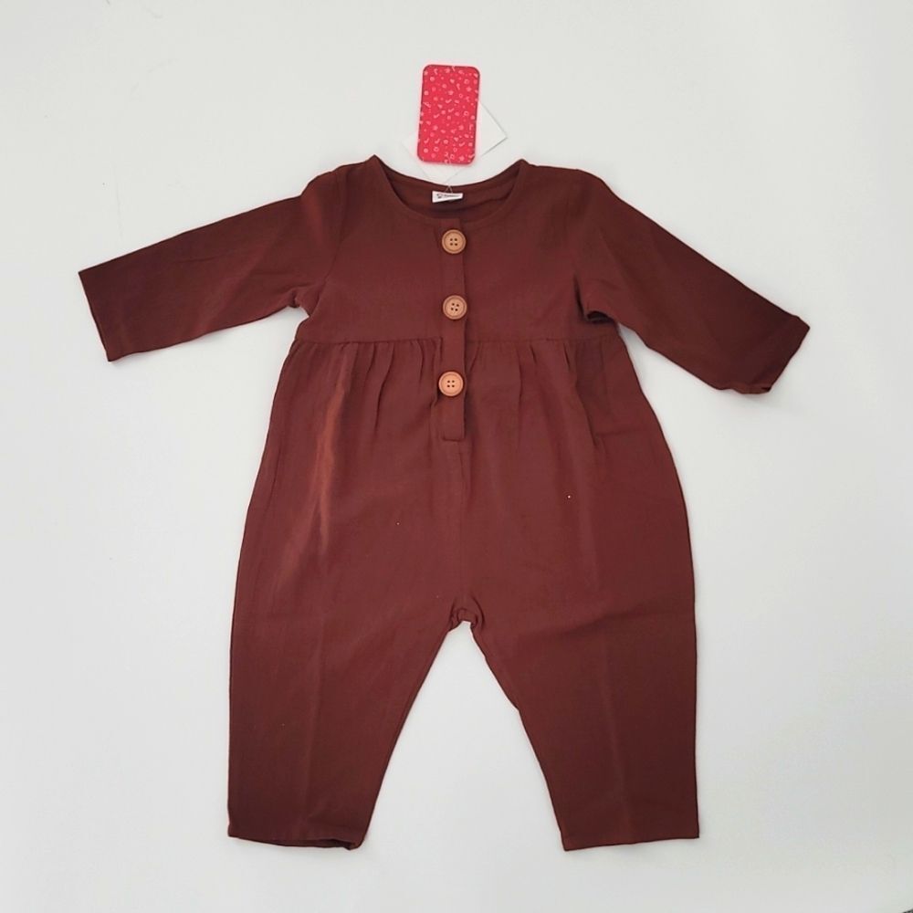 BABY Girl Summer Brown Jumpsuit